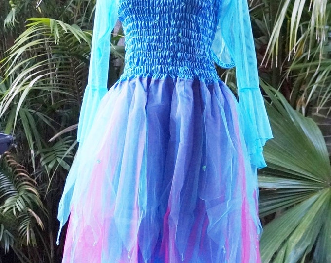 Fairy Puffy Mesh Slip Dress