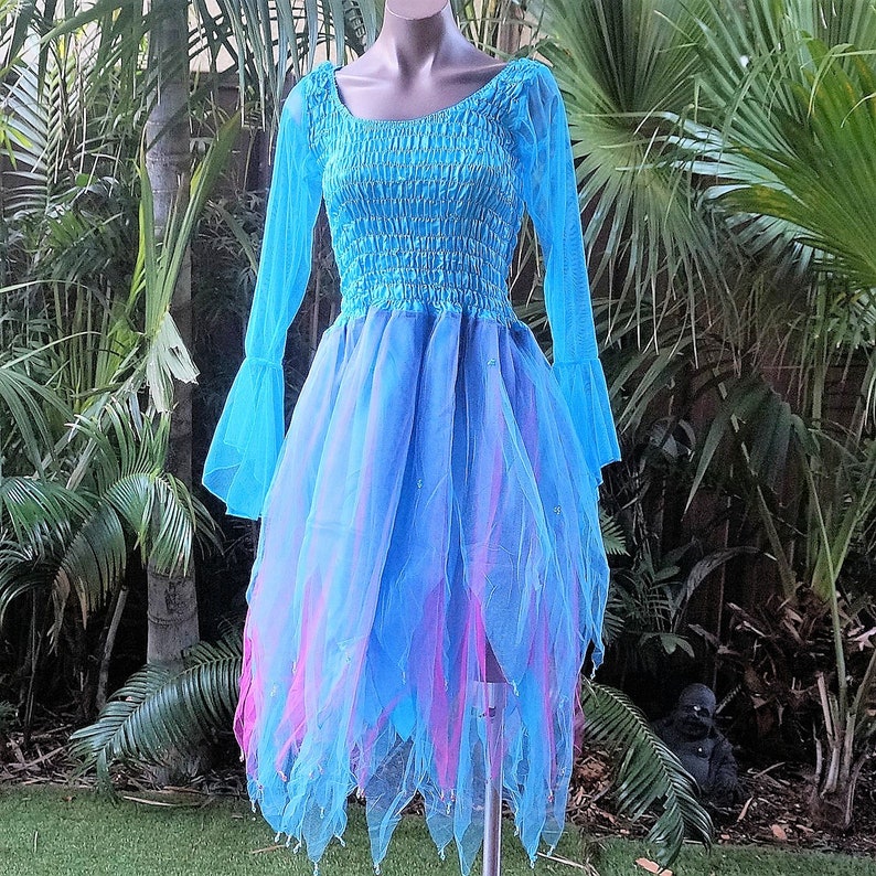 CHILD/'S SIZE 12-14 Fairy Dress Dance Ballet Costume Aqua /& Purple Princess