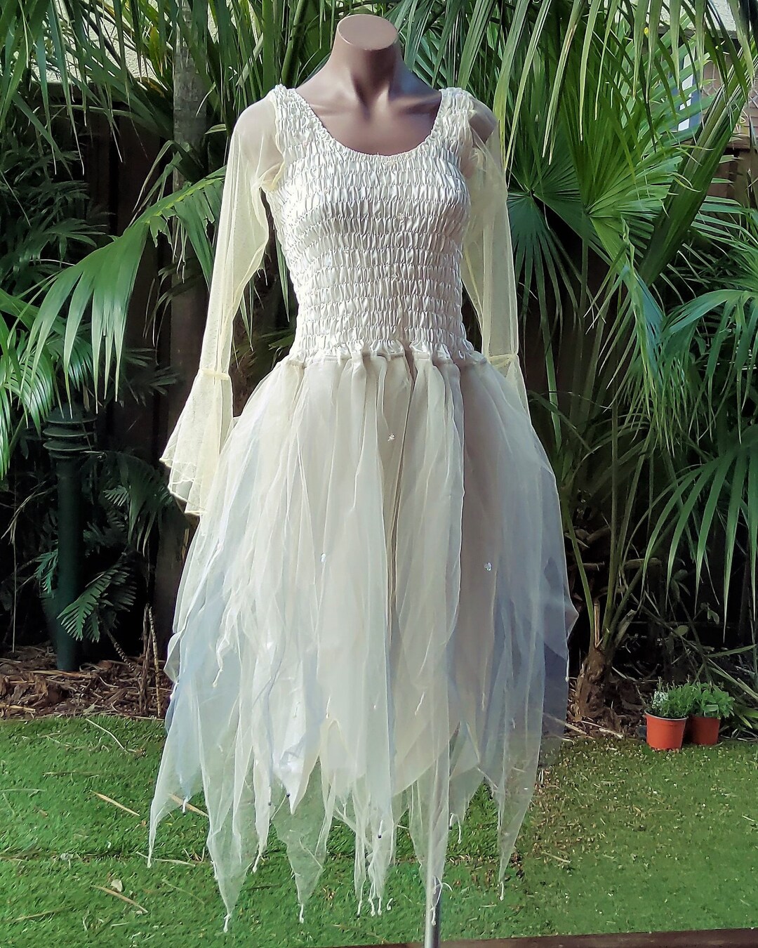 White fairy frock cheap