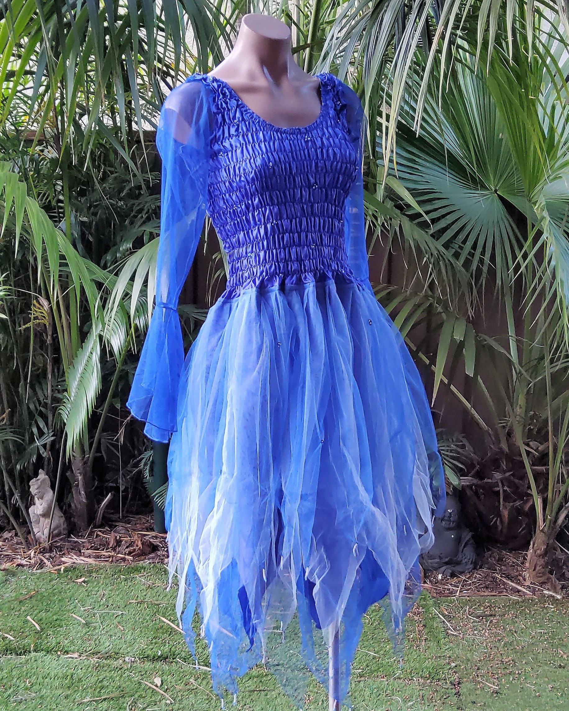 blue tinkerbell dress Tinkerbell Dress - By Sarah's Silks