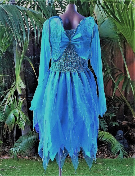 aqua blue plus size dresses Plus Size Beach Wedding Guest Dresses Detachable Puffy Sleeves Blue / US:14-16