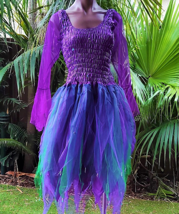 purple fairy dress womens Adult Fuchsia Pixie Princess Fairy Costume – Masquerade main image 1