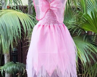 PLUS SIZE Women's Fairy Dress with Wings - (Size: AUS 18-24) - Light Pink PLUS SIZE Women's Fairy Dress with Wings - (Size: AUS 18-24) - Light Pink