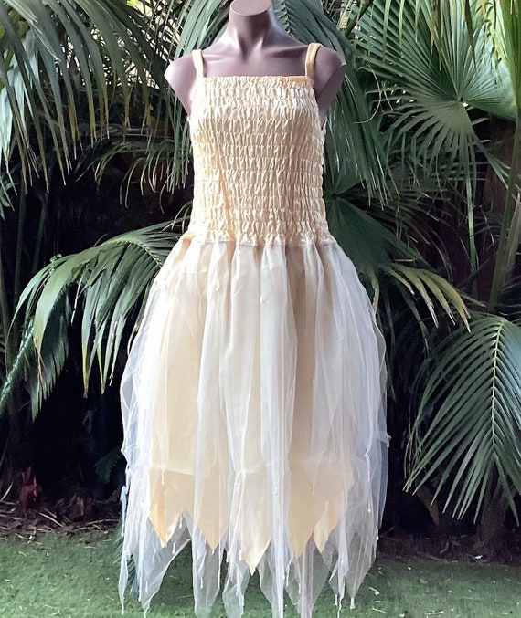 PLUS SIZE Women's Fairy Dress - (size: AUS 18-24) - Cream & Silver - Etsy