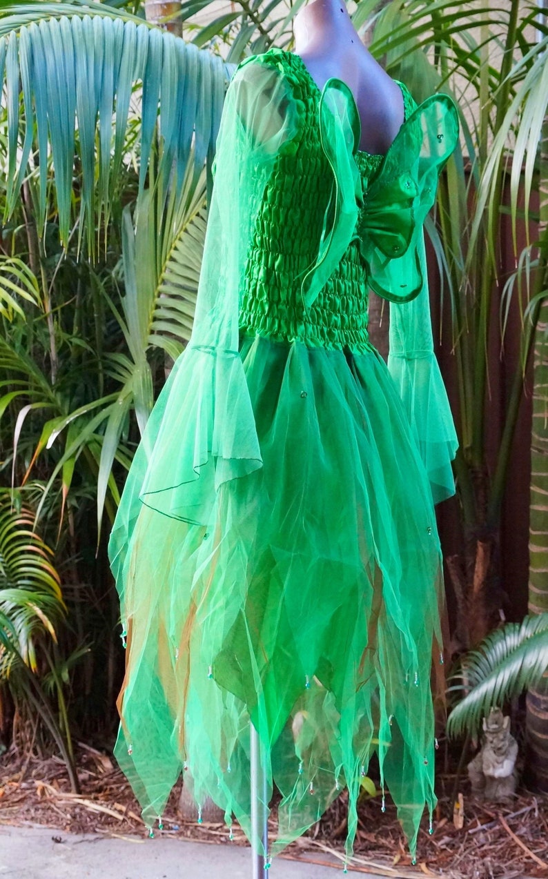 Fairy Dress ADULT Size Mardi Gras Party Costume with Sleeves Etsy