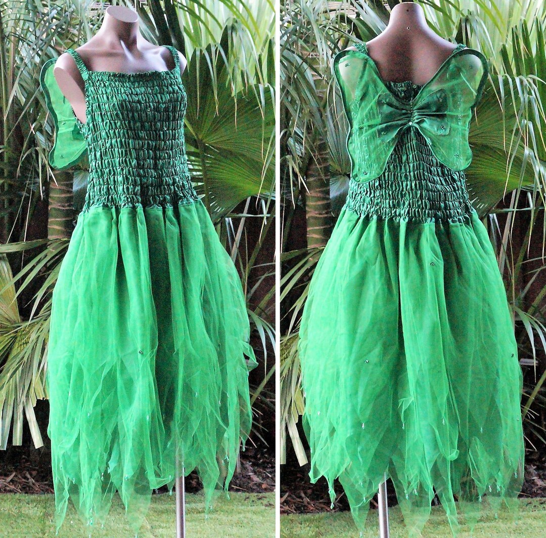 Women S Fairy Dresses.PLUS SIZE Women's Fairy Dress With Wings - (size: AUS 18-24) - Forest ...