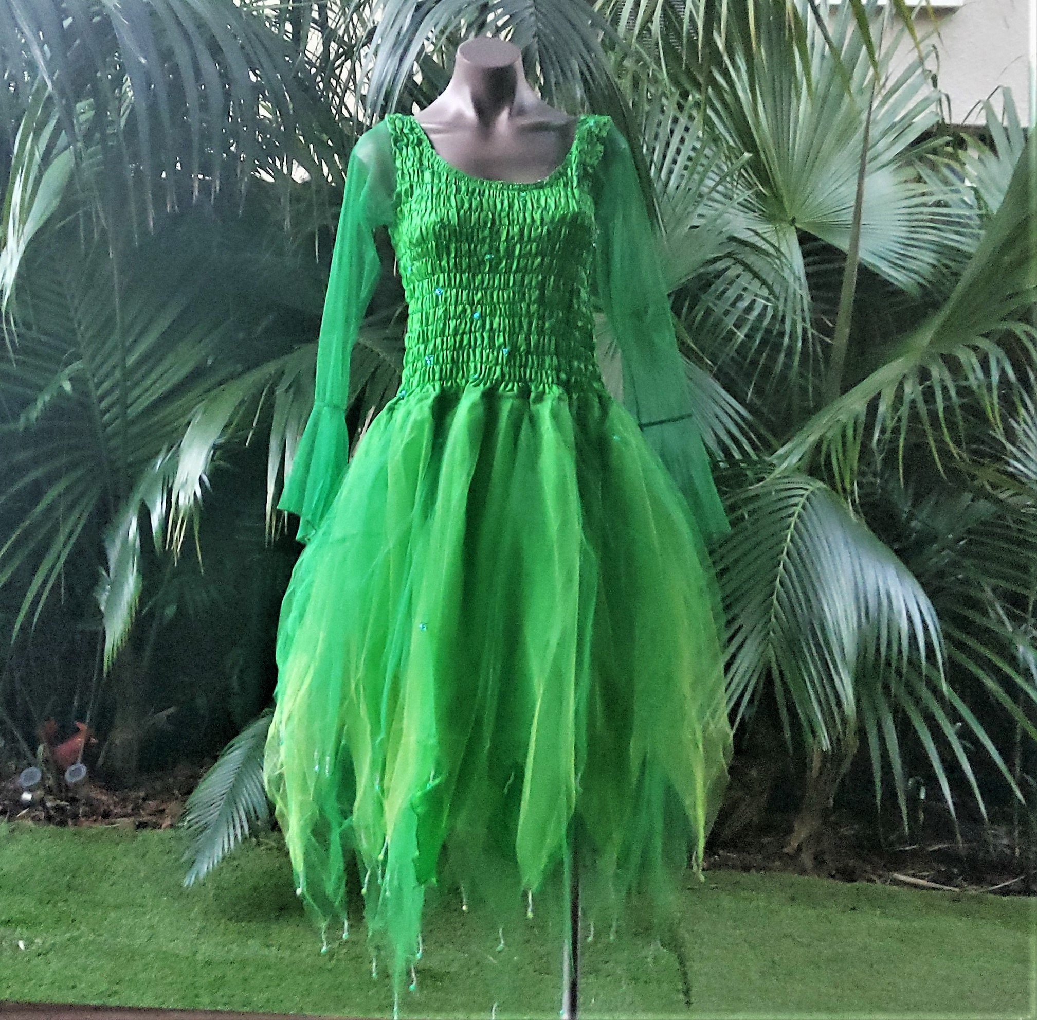 green emerald velvet dress Pixie Fairy Dress | Dress up Clothes for Kids main image 1
