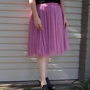 Rose Tulle Skirt - Women's Fashion, Party, Bridesmaid Prom Skirt