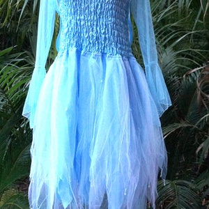 Fairy Dress (with Sleeves) - Women&#39;s ONE SIZE (Aus 8-16) - Light Blue & Pink