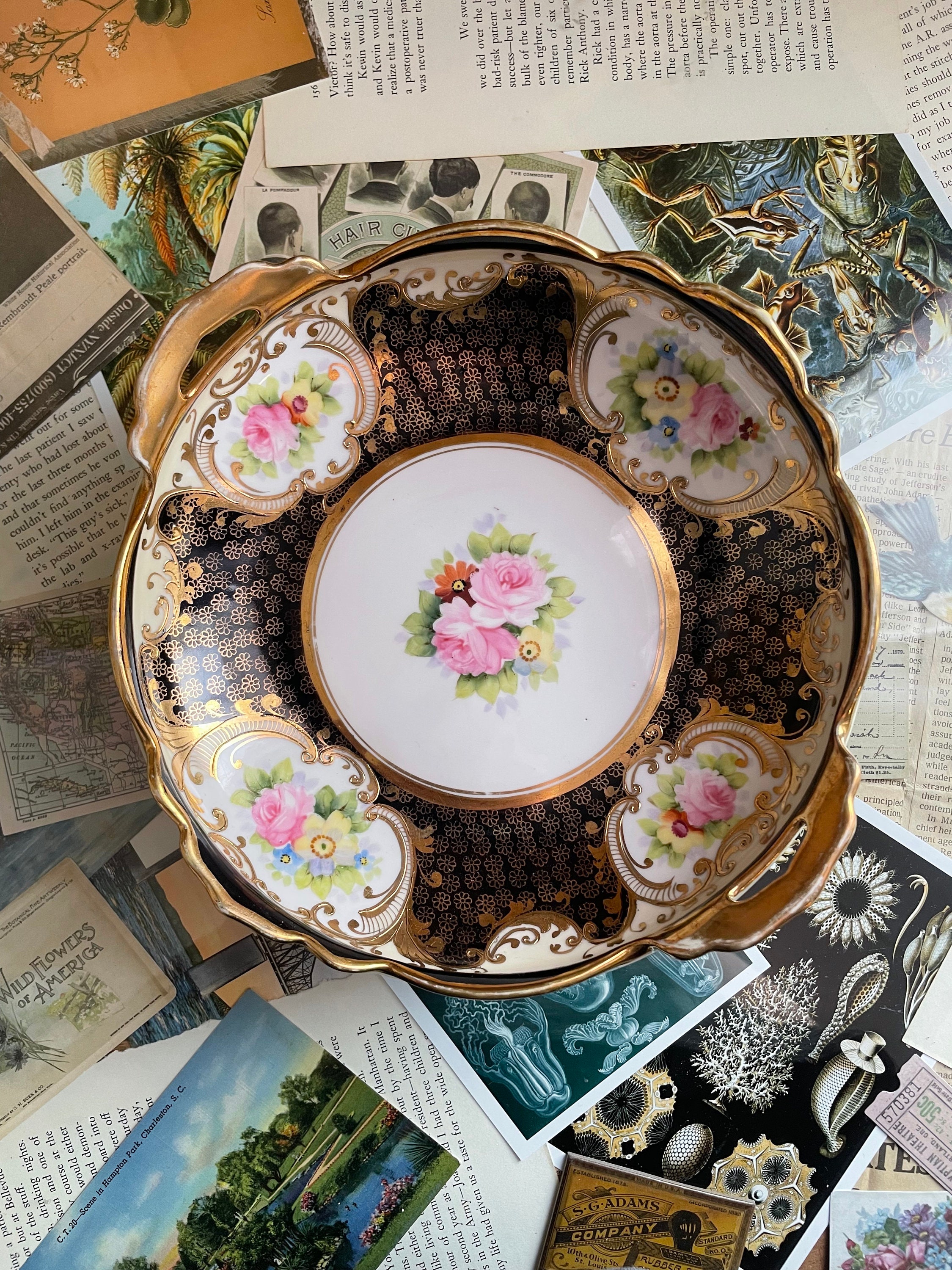 Antique Floral Plates Japanese - Etsy