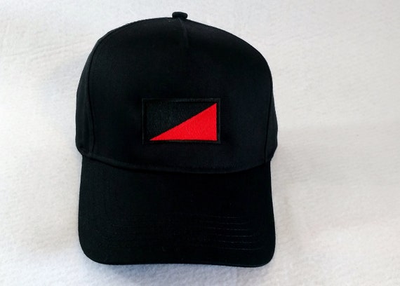 Anarchist Flag Hat 5 Panel Twill Cap 