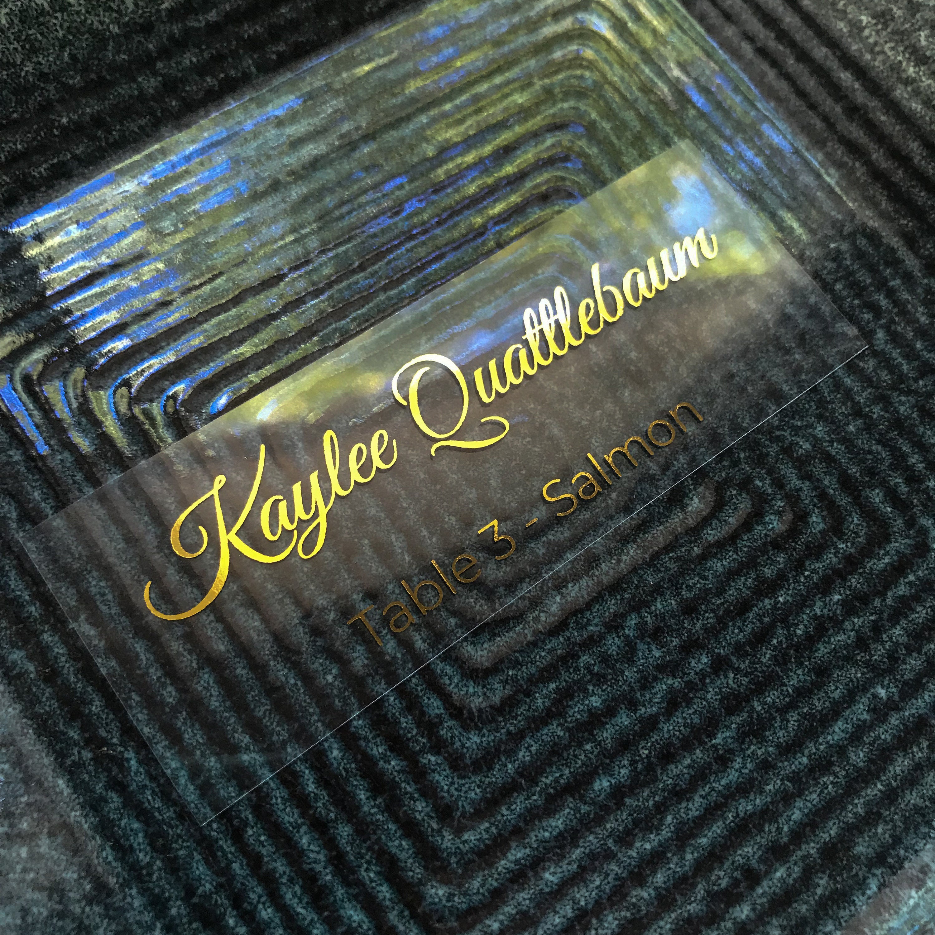 Wedding Escort Cards Clear Wedding Place Cards Plastic Etsy