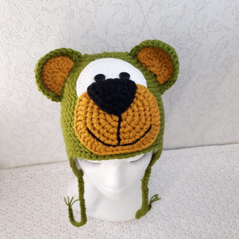 Baby bear ear hat infant winter hat baby animal hat boys Etsy