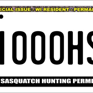 Hunting Sasquatch Permit