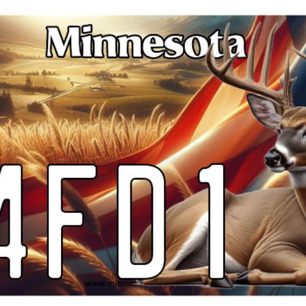 Minnesota 24FD1 ATV/UTV 4X7.50 License Plate