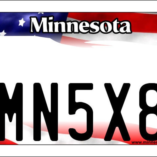 Minnesota Atv License Plate Etsy