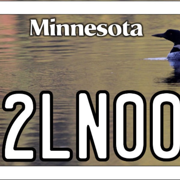 Minnesota Atv License Plate Etsy