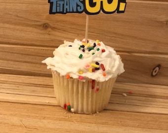 Teen titans go cupcake toppers