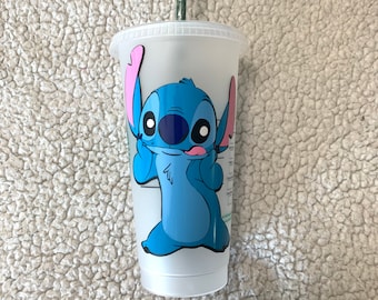 Stitch Inspired Starbucks Cup, Disney Starbucks Cup, Personalized Disney Starbucks Cup, Lilo & Stitch Starbucks Cup, Disney Tumbler