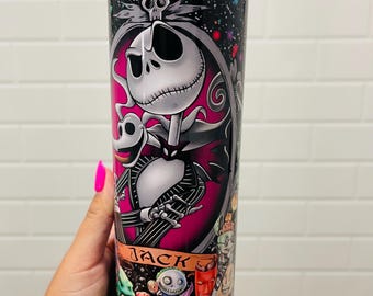 Jack and Sally Stainless Steel Tumbler | Halloween Tumbler