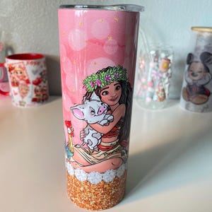 Princess Cartoon Tumbler: Personalized Stainless Steel 20 oz Tumbler