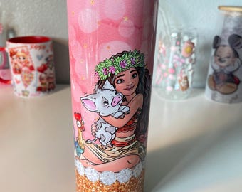 Princess Cartoon Tumbler: Personalized Stainless Steel 20 oz Tumbler