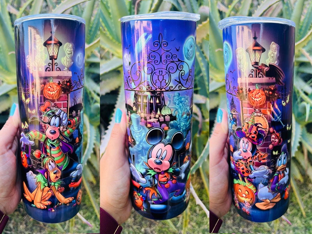 Halloween Tumbler Disney Halloween Tumbler 20 Oz Tumbler Etsy