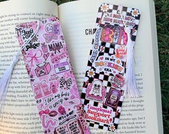 Emotional Support Bookmark, Just One More Page, BookTok Gift, Metal Bookmark, Book Lover Gift