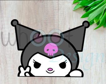 Vinyl Decal | Kitty Decal | Peek-a-boo Decal | Cartoon Decal | Car Decal | Laptop Decal | Anime Decal