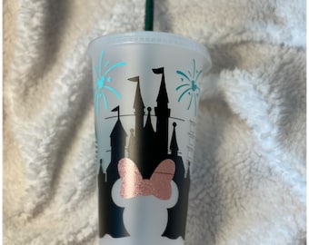 Disney Castle Starbucks Cup, Personalized Starbucks Cup, Disney Starbucks Cup, Sleeping Beauty Castle Cup