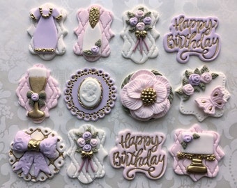 Woman Edible Cupcake Toppers/Wedding Fondant Cupcake Toppers/Bridal Shower Edible Cupcake Toppers/Bachelorette Party Fondant Cupcake Toppers