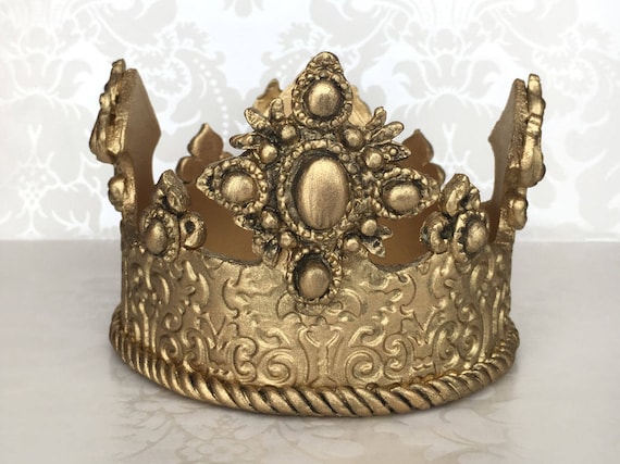 gold crown cake topper prince crown cake topper gold cake etsy