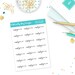 Script Text School Early Release Reminder Planner Stickers for Erin Condren, Plum Planner, Inkwell Press, Kikki K or Any Size Planners