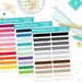 Rainbow Small Scallops Solid Color Headers or Dividers for Erin Condren, Plum Planner, Inkwell Press or Filofax Planners