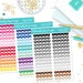 Rainbow Scallop Solid Color Rainbow Headers or Dividers for Erin Condren, Plum Planner, Inkwell Press or Filofax Planners