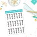 Hand Lettered Next Week Planner Stickers for Erin Condren, Plum Planner, Inkwell Press, Filofax, Kikki K or Any Size Planners