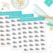 Rainbow Functional Wash Hair Reminder Planner Stickers for Erin Condren, Happy Planner, Inkwell Press or Filofax Planners