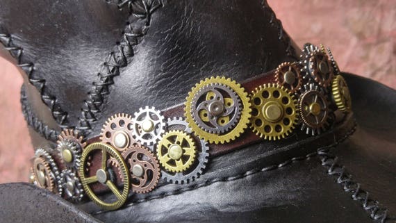 Ultimate Steampunk Gears Hat Band