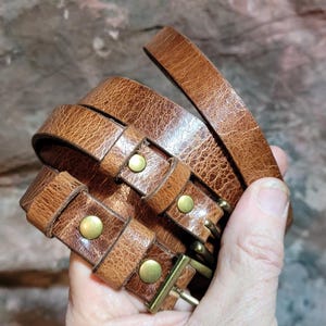 Crinkle Buffalo Leather Hat Band: Fedora, Cowboy, Outback  Handmade in the USA