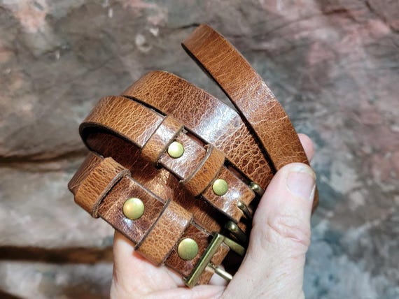 Crinkle Distressed Finish Buffalo hat band