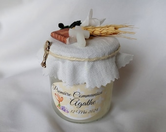 First Communion Gift, Customizable Candle,