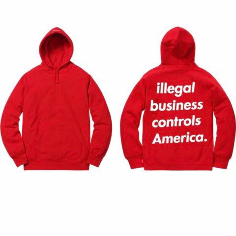 red supreme hoodie price