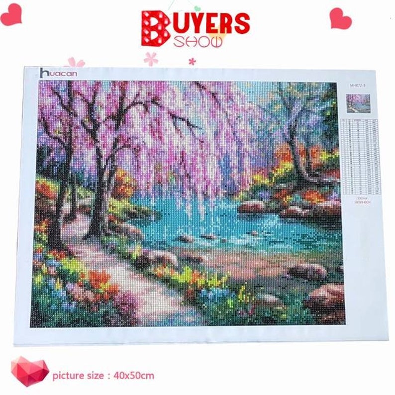 Covid Crafts 5D Diamond Landscape diamond painting flowers 5D Diamond Painting Kit diamond art painting flowers flowers diamond art