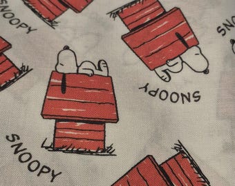 Handmade Snoopy Scrunchie, Cotton Hair Tie