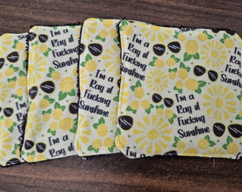 Reusable facial squares