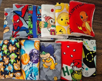 Fun Print Freezie Sleeves: Minky Lined Ice Pop Holders