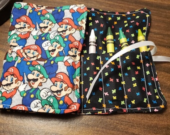 Crayon holder/rollup/travel case