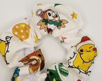 Set of 4 Holiday Pokemon Scrunchies
