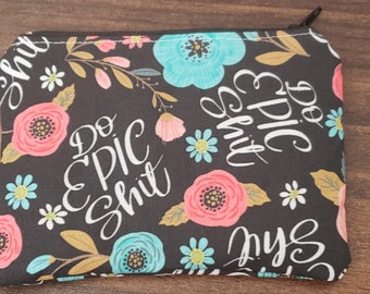 Change purse in curse fabric