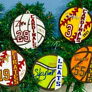 Custom Sports Ornaments